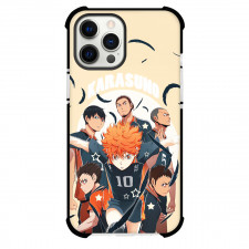 Haikyu Phone Case For iPhone Samsung Galaxy Pixel OnePlus Vivo Xiaomi Asus Sony Motorola Nokia - Karasuno Characters with Leafs