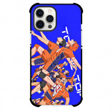 Haikyu Phone Case For iPhone Samsung Galaxy Pixel OnePlus Vivo Xiaomi Asus Sony Motorola Nokia - Race Compition with all Characters on Blue Background