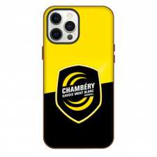 Chambery Savoie Mont Blanc Handball Phone Case For iPhone Samsung Galaxy Pixel OnePlus Vivo Xiaomi Asus Sony Motorola Nokia - Logo Yellow And Black Background