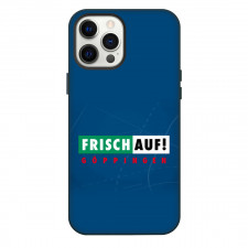 Turn und Polizeisportgemeinschaft Frisch Auf Goppingen e.V. Phone Case For iPhone Samsung Galaxy Pixel OnePlus Vivo Xiaomi Asus Sony Motorola Nokia - Logo Blue Lines Background