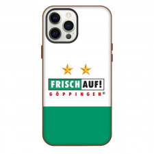 Turn und Polizeisportgemeinschaft Frisch Auf Goppingen e.V. Phone Case For iPhone Samsung Galaxy Pixel OnePlus Vivo Xiaomi Asus Sony Motorola Nokia - Logo White Green Background