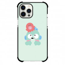 Hangyodon Sanrio Phone Case For iPhone Samsung Galaxy Pixel OnePlus Vivo Xiaomi Asus Sony Motorola Nokia - Hangyodon Sanrio And Sayuri Minimalist Art On Lime Green Background