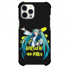 Hatsune Miku Case For iPhone Samsung Galaxy Pixel OnePlus Vivo Xiaomi Asus Sony Motorola Nokia - Hatsune Miku Performing Black Background