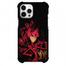 Hazbin Hotel Alastor Phone Case For iPhone Samsung Galaxy Pixel OnePlus Vivo Xiaomi Asus Sony Motorola Nokia - Alastor You Are Never Fully Dressed Without A Smile Red Illustration Art