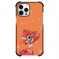 Hazbin Hotel Niffty Phone Case For iPhone Samsung Galaxy Pixel OnePlus Vivo Xiaomi Asus Sony Motorola Nokia - Niffty On Orange Background Poster