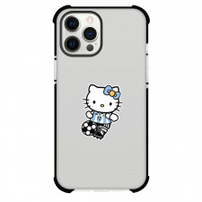 Sanrio Hello Kitty Phone Case For iPhone Samsung Galaxy Pixel OnePlus Vivo Xiaomi Asus Sony Motorola Nokia - Sanrio Hello Kitty Wearing Messi Jersey Sticker