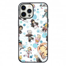 Hells Paradise Jigokuraku Phone Case For iPhone Samsung Galaxy Pixel OnePlus Vivo Xiaomi Asus Sony Motorola Nokia - Hells Paradise Jigokuraku Characters Pattern Art On White Background