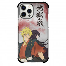 Hells Paradise Jigokuraku Phone Case For iPhone Samsung Galaxy Pixel OnePlus Vivo Xiaomi Asus Sony Motorola Nokia - Hells Paradise Jigokuraku Aza Chobe & Aza Toma On Gray Background