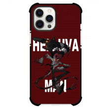 Helluva Boss Blitzo Phone Case For iPhone Samsung Galaxy Pixel OnePlus Vivo Xiaomi Asus Sony Motorola Nokia - Blitzo Illustration Art On Dark Red Background