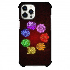Helluva Boss Phone Case For iPhone Samsung Galaxy Pixel OnePlus Vivo Xiaomi Asus Sony Motorola Nokia - Helluva Boss The Seven Deadly Logo On Red Graphic Art Background
