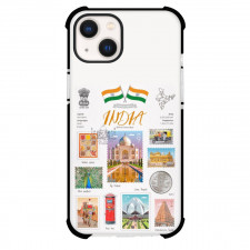 Heritage Stamp Collection India Phone Case For iPhone Samsung Galaxy Pixel OnePlus Vivo Xiaomi Asus Sony Motorola Nokia - India Heritage Stamp Collection