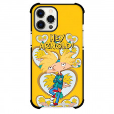 Hey Arnold Arnold Phone Case For iPhone Samsung Galaxy Pixel OnePlus Vivo Xiaomi Asus Sony Motorola Nokia - Arnold Standing Illustration Art On Yellow Background