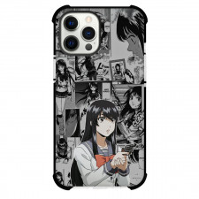 High Rise Invasion Yuri Honjo Phone Case For iPhone Samsung Galaxy Pixel OnePlus Vivo Xiaomi Asus Sony Motorola Nokia - Yuri Honjo Grayscale Collage Poster