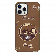 Hershey Bears Phone Case For iPhone Samsung Galaxy Pixel OnePlus Vivo Xiaomi Asus Sony Motorola Nokia - Logo Ribbon In Brown Background