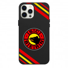 Schlittschuh Club Bern Phone Case For iPhone Samsung Galaxy Pixel OnePlus Vivo Xiaomi Asus Sony Motorola Nokia - Large Logo With Stripe