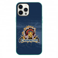 Shawinigan Cataractes Phone Case For iPhone Samsung Galaxy Pixel OnePlus Vivo Xiaomi Asus Sony Motorola Nokia - Logo Stadium In Blue Background