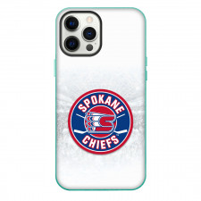 Spokane Chiefs Phone Case For iPhone Samsung Galaxy Pixel OnePlus Vivo Xiaomi Asus Sony Motorola Nokia - Logo In White Grunge Background