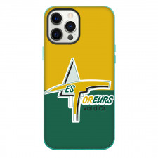 Val-d'Or Foreurs Phone Case For iPhone Samsung Galaxy Pixel OnePlus Vivo Xiaomi Asus Sony Motorola Nokia - Logo In Green And Yellow Background