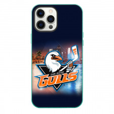 San Diego Gulls Phone Case For iPhone Samsung Galaxy Pixel OnePlus Vivo Xiaomi Asus Sony Motorola Nokia - Logo City Night Background