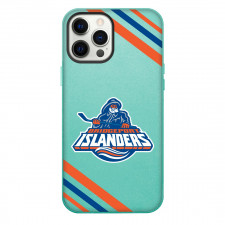 Bridgeport Islanders Phone Case For iPhone Samsung Galaxy Pixel OnePlus Vivo Xiaomi Asus Sony Motorola Nokia - Large Logo With Stripe