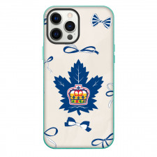 Toronto Marlies Phone Case For iPhone Samsung Galaxy Pixel OnePlus Vivo Xiaomi Asus Sony Motorola Nokia - Logo Ribbon In White Background