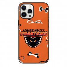 Lehigh Valley Phantoms Phone Case For iPhone Samsung Galaxy Pixel OnePlus Vivo Xiaomi Asus Sony Motorola Nokia - Logo Ribbon In Orange Background