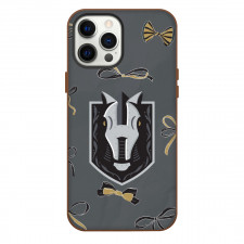 Henderson Silver Knights Phone Case For iPhone Samsung Galaxy Pixel OnePlus Vivo Xiaomi Asus Sony Motorola Nokia - Logo Ribbon In Gray Background