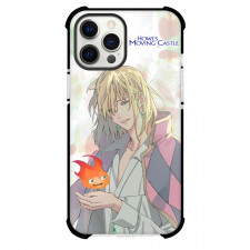 Howl's Moving Castle Howl Phone Case For iPhone Samsung Galaxy Pixel OnePlus Vivo Xiaomi Asus Sony Motorola Nokia - Howl Holds Calcifer Poster