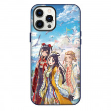 Though I Am An Inept Villainess Phone Case For iPhone Samsung Galaxy Pixel OnePlus Vivo Xiaomi Asus Sony Motorola Nokia - Though I Am An Inept Villainess Characters Smiling Waving Portrait