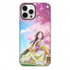 Though I Am An Inept Villainess Kou Reirin Phone Case For iPhone Samsung Galaxy Pixel OnePlus Vivo Xiaomi Asus Sony Motorola Nokia - Kou Reirin Sitting Sakura Poster