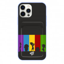 Pixar Inside Out Phone Case For iPhone Samsung Galaxy Pixel OnePlus Vivo Xiaomi Asus Sony Motorola Nokia - Characters Silhoutte Art On Black Background