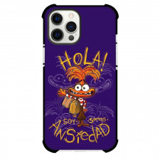 Inside Out 2 Anxiety Case For iPhone Samsung Galaxy Pixel OnePlus Vivo Xiaomi Asus Sony Motorola Nokia - Anxiety Scribble Art Purple Background