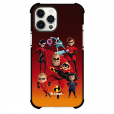 The Incredibles Phone Case For iPhone Samsung Galaxy Pixel OnePlus Vivo Xiaomi Asus Sony Motorola Nokia - The Incredibles 2 Characters 3D Art On Dark Red Background
