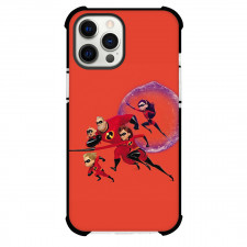 The Incredibles Phone Case For iPhone Samsung Galaxy Pixel OnePlus Vivo Xiaomi Asus Sony Motorola Nokia - The Incredibles Characters 3D Art On Red Background