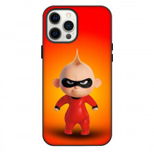 The Incredibles Jack Phone Case For iPhone Samsung Galaxy Pixel OnePlus Vivo Xiaomi Asus Sony Motorola Nokia - The Incredibles Jack Angry Look Standing On Orange Background