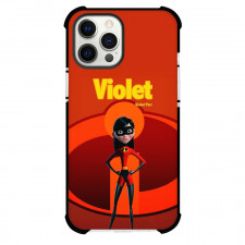 The Incredibles Violet Parr Phone Case For iPhone Samsung Galaxy Pixel OnePlus Vivo Xiaomi Asus Sony Motorola Nokia - The Incredibles Violet Parr Standing Red Graphic Art Background