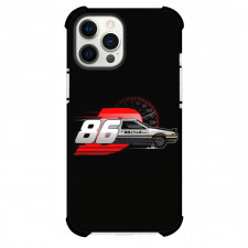 Initial D Phone Case For iPhone Samsung Galaxy Pixel OnePlus Vivo Xiaomi Asus Sony Motorola Nokia - Initial D 86 Grey Car with Temperature Background