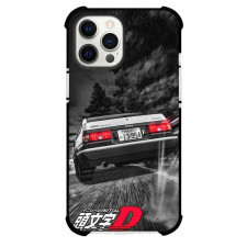 Initial D AE86 Phone Case For iPhone Samsung Galaxy Pixel OnePlus Vivo Xiaomi Asus Sony Motorola Nokia - Initial D AE86 Car Sketch with Tree Pattern Background