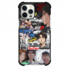 Initial D Phone Case For iPhone Samsung Galaxy Pixel OnePlus Vivo Xiaomi Asus Sony Motorola Nokia - Initial D All Car Race Characters Collage