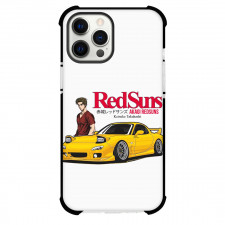 Initial D Phone Case For iPhone Samsung Galaxy Pixel OnePlus Vivo Xiaomi Asus Sony Motorola Nokia - RedSuns Keisuke Takahashi with Yellow Car