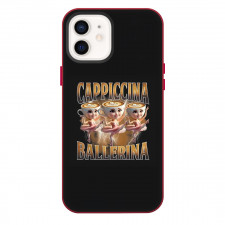 Italian Brainrot Phone Ballerina Cappucina Case For iPhone Samsung Galaxy Pixel OnePlus Vivo Xiaomi Asus Sony Motorola Nokia - Ballerina Cappucina Dancing Art On Black Background