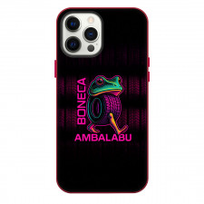 Italian Brainrot Boneca Ambalabu Phone Case For iPhone Samsung Galaxy Pixel OnePlus Vivo Xiaomi Asus Sony Motorola Nokia - Boneca Ambalabu Pink Neon Art On Dark Background Sticker