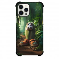 Italian Brainrot Cacto Hipopotamo Phone Case For iPhone Samsung Galaxy Pixel OnePlus Vivo Xiaomi Asus Sony Motorola Nokia - Cacto Hipopotamo Standing In The Forest 3D Art Poster