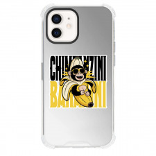 Italian Brainrot Chimpanzini Bananini Phone Case For iPhone Samsung Galaxy Pixel OnePlus Vivo Xiaomi Asus Sony Motorola Nokia - Chimpanzini Bananini Cartoon Art On Word Art Background Sticker