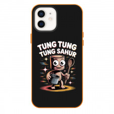 Italian Brainrot Tung Tung Tung Sahur Phone Case For iPhone Samsung Galaxy Pixel OnePlus Vivo Xiaomi Asus Sony Motorola Nokia - Tung Tung Tung Sahur Retro Cartoon Art On Black Background