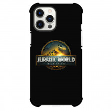 Jurassic World Phone Case For iPhone Samsung Galaxy Pixel OnePlus Vivo Xiaomi Asus Sony Motorola Nokia - Jurassic World Rebirth Movie Logo Black Background