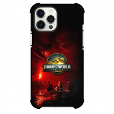 Jurassic World Phone Case For iPhone Samsung Galaxy Pixel OnePlus Vivo Xiaomi Asus Sony Motorola Nokia - Jurassic World Rebirth Movie Poster Red Background