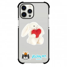 Jellycat Animals Phone Case For iPhone Samsung Galaxy Pixel OnePlus Vivo Xiaomi Asus Sony Motorola Nokia - Red Love Heart Bunny Portrait