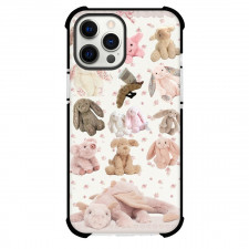 Jellycat Phone Case For iPhone Samsung Galaxy Pixel OnePlus Vivo Xiaomi Asus Sony Motorola Nokia - Bunny Collage Pattern Art Background