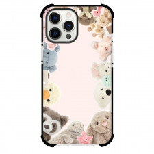 Jellycat Phone Case For iPhone Samsung Galaxy Pixel OnePlus Vivo Xiaomi Asus Sony Motorola Nokia - Collage Pink Background